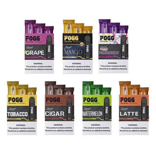 FOGG Disposable ecig 3Pcs/pack Jeddah Vape Disposable Pod UAE